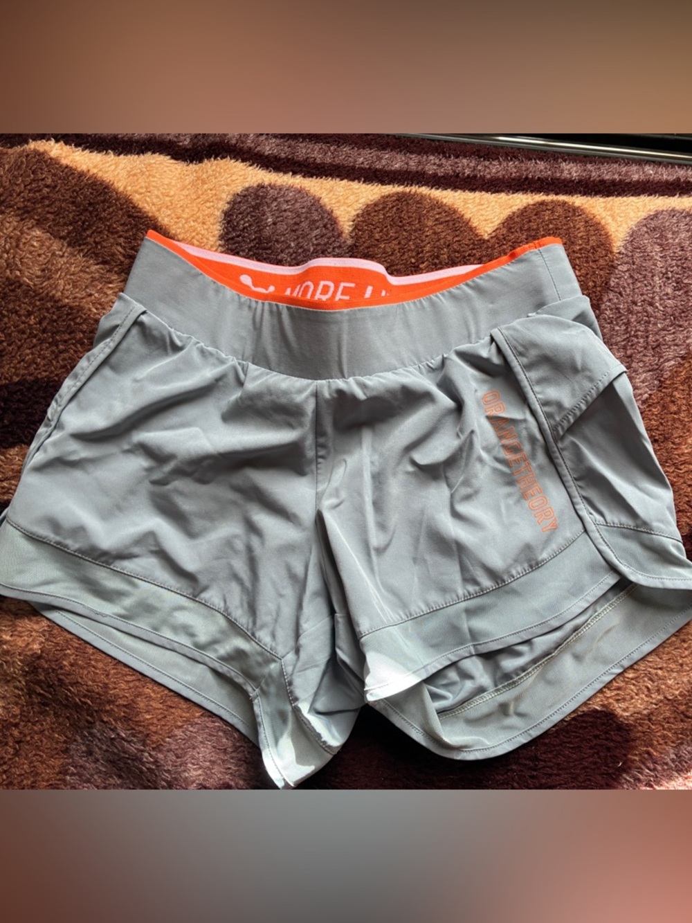 Gray Athletic OrangeTheory Running Shorts